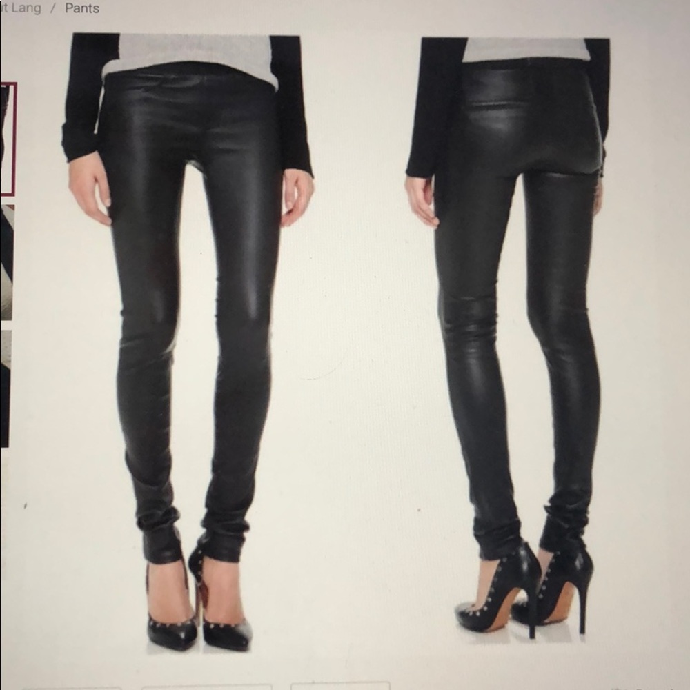 Helmut Lang Leather Leggings